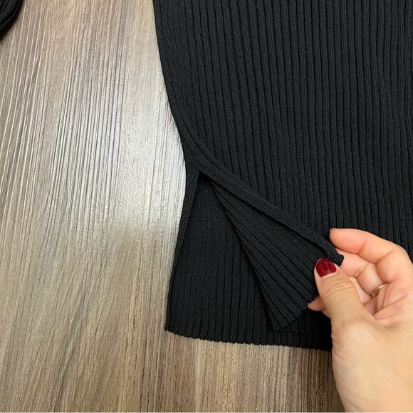 Everlane women sz Xs The Viscose Knit Crew in black, - Picture 13 of 13